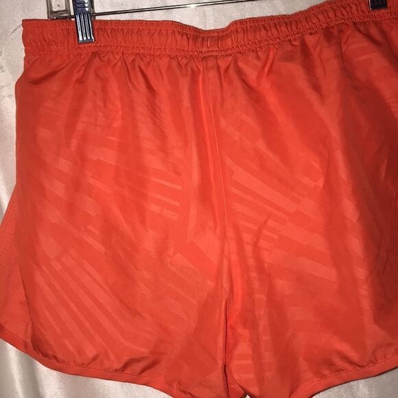 Adidas Women's Athletic Elastic Waist Orange White Running Shorts Size L - Picture 5 of 8